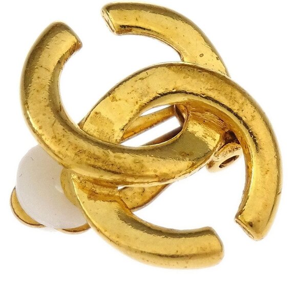 Chanel Gold CC Earrings Clip-On 01P - Picture 4 of 4
